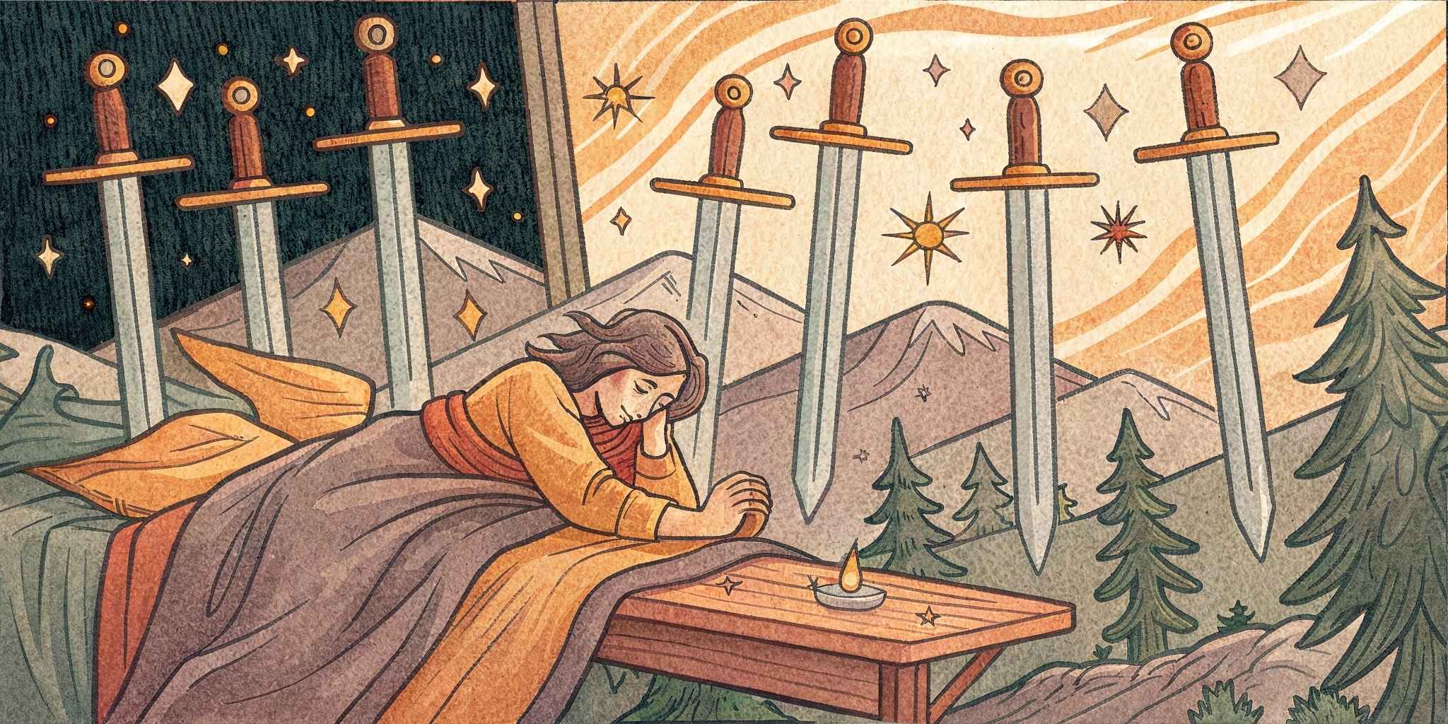 Nine of Swords Tarot Card Meaning