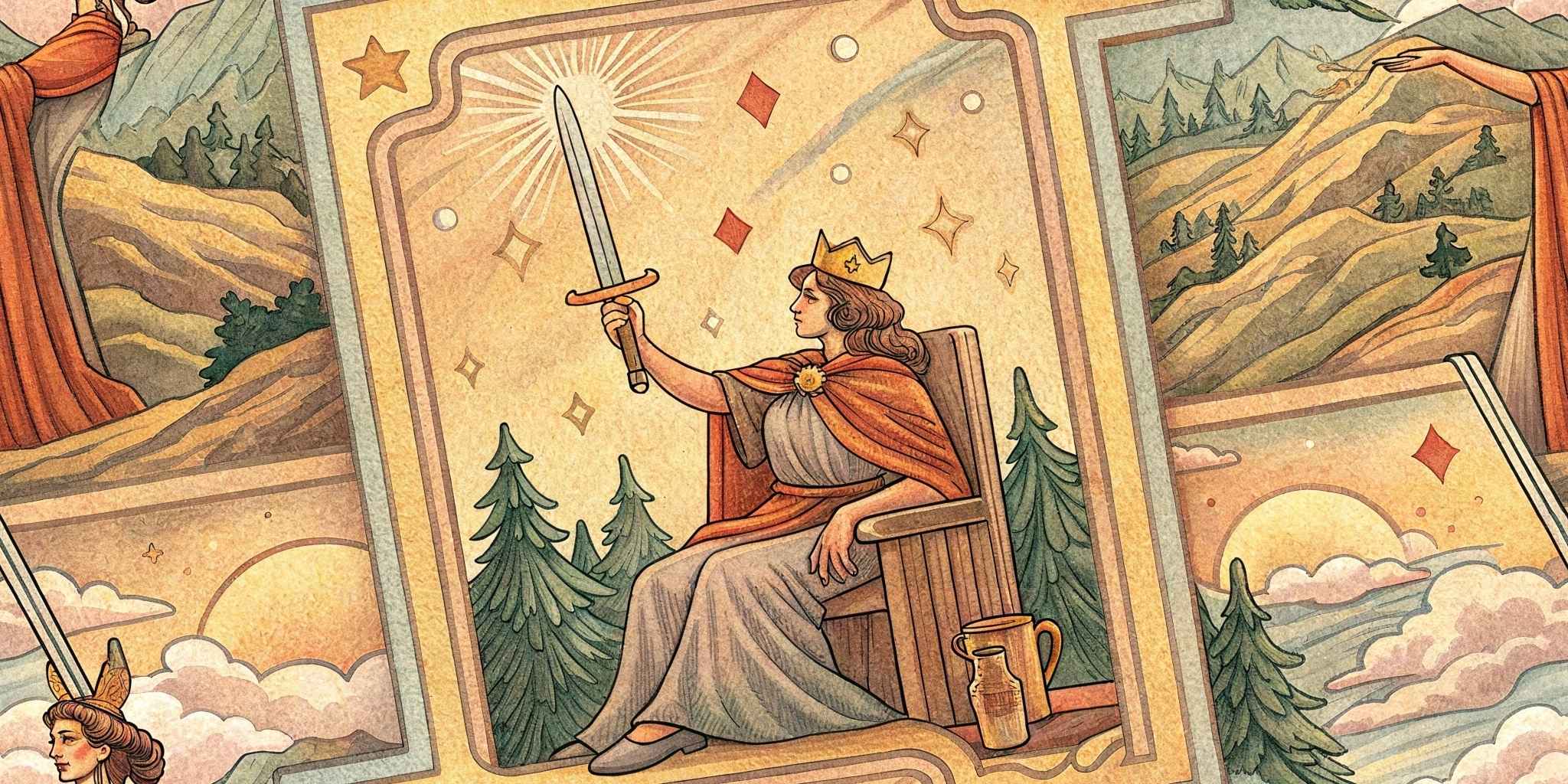 Queen of Swords Tarot Card Meaning